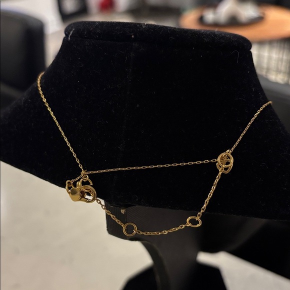 Kate spade ♠️ ⭐️Mini  Initial K bling pendant gold plated necklace - Picture 4 of 17